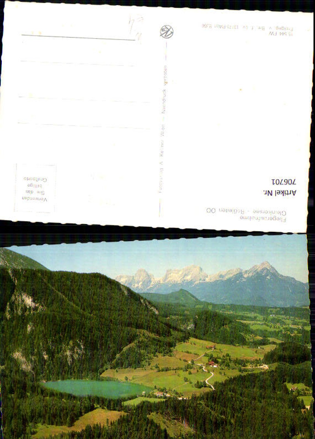 706701 Aerial photograph Gleinkersee Roßleiten Spital am Pyhrn