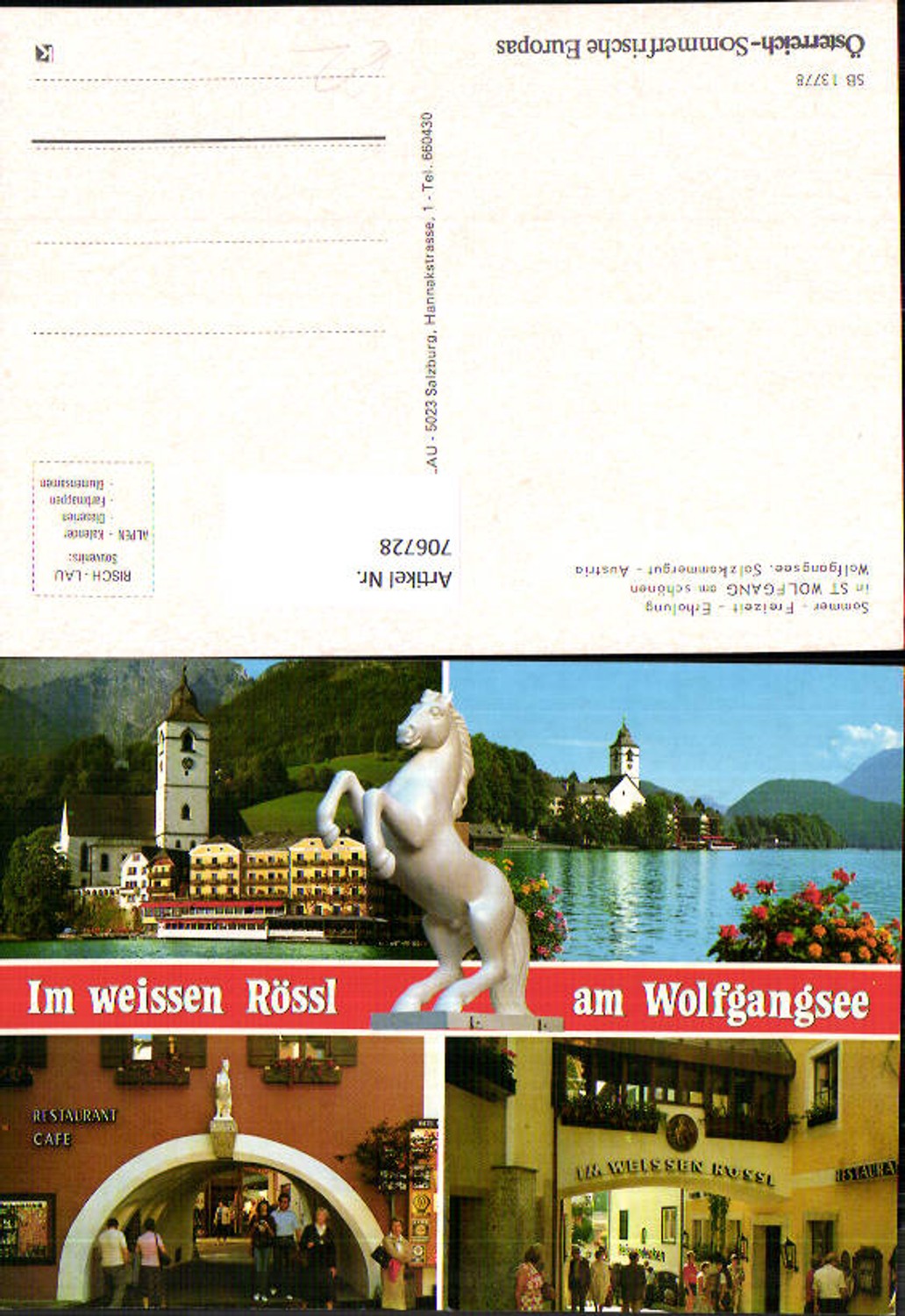 706728 Mehrbild AK St Wolfgang im Salzkammergut Im Weissen Rössl