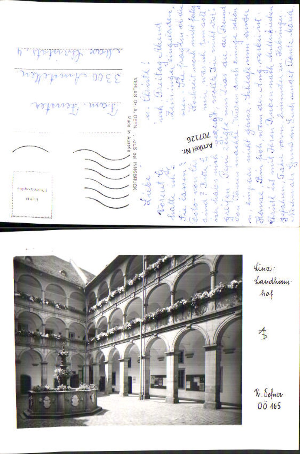 707126 Fotokunst Dr. Defner OÖ 165 Linz an der Donau Landhaushof