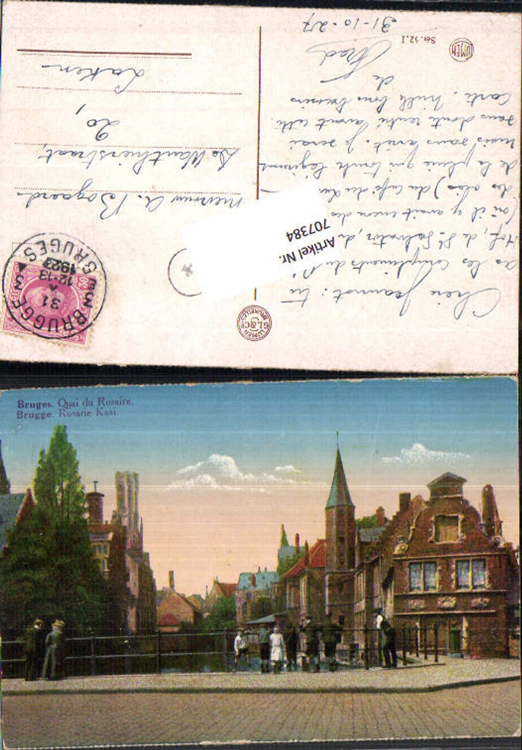 707384 Bruges Brugge Quai du Rosaire