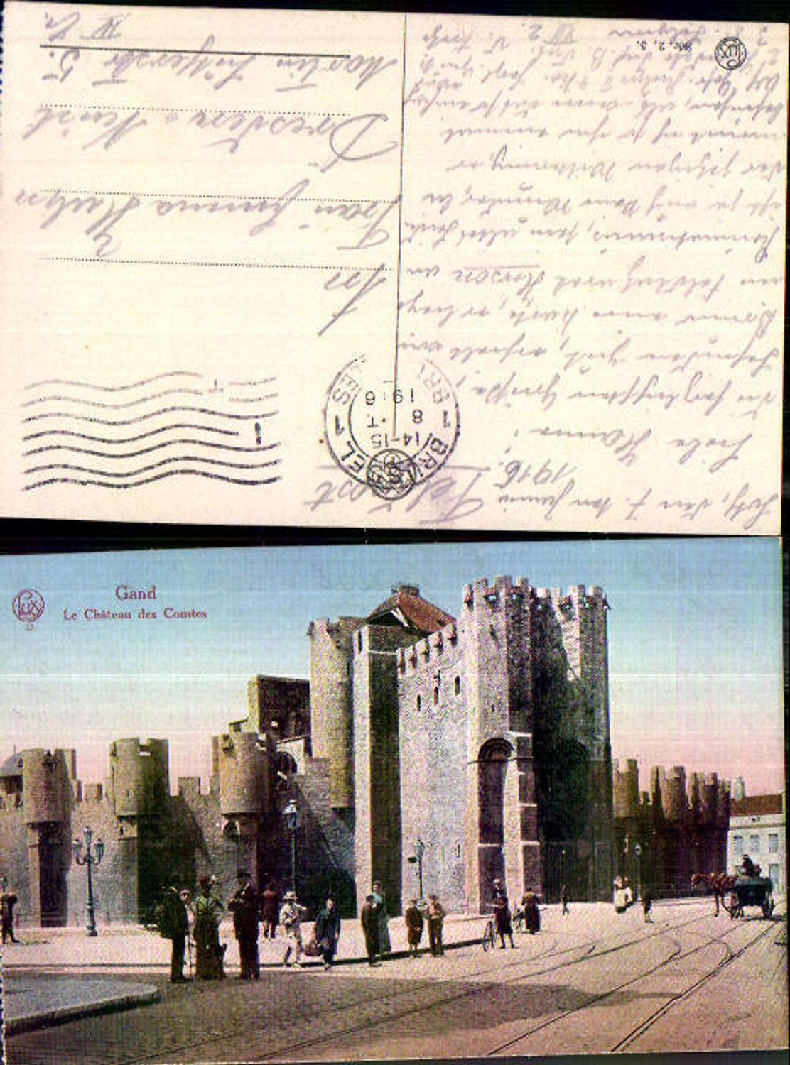 707489 Belgium Grand Gent Chateau Comtes Field Post
