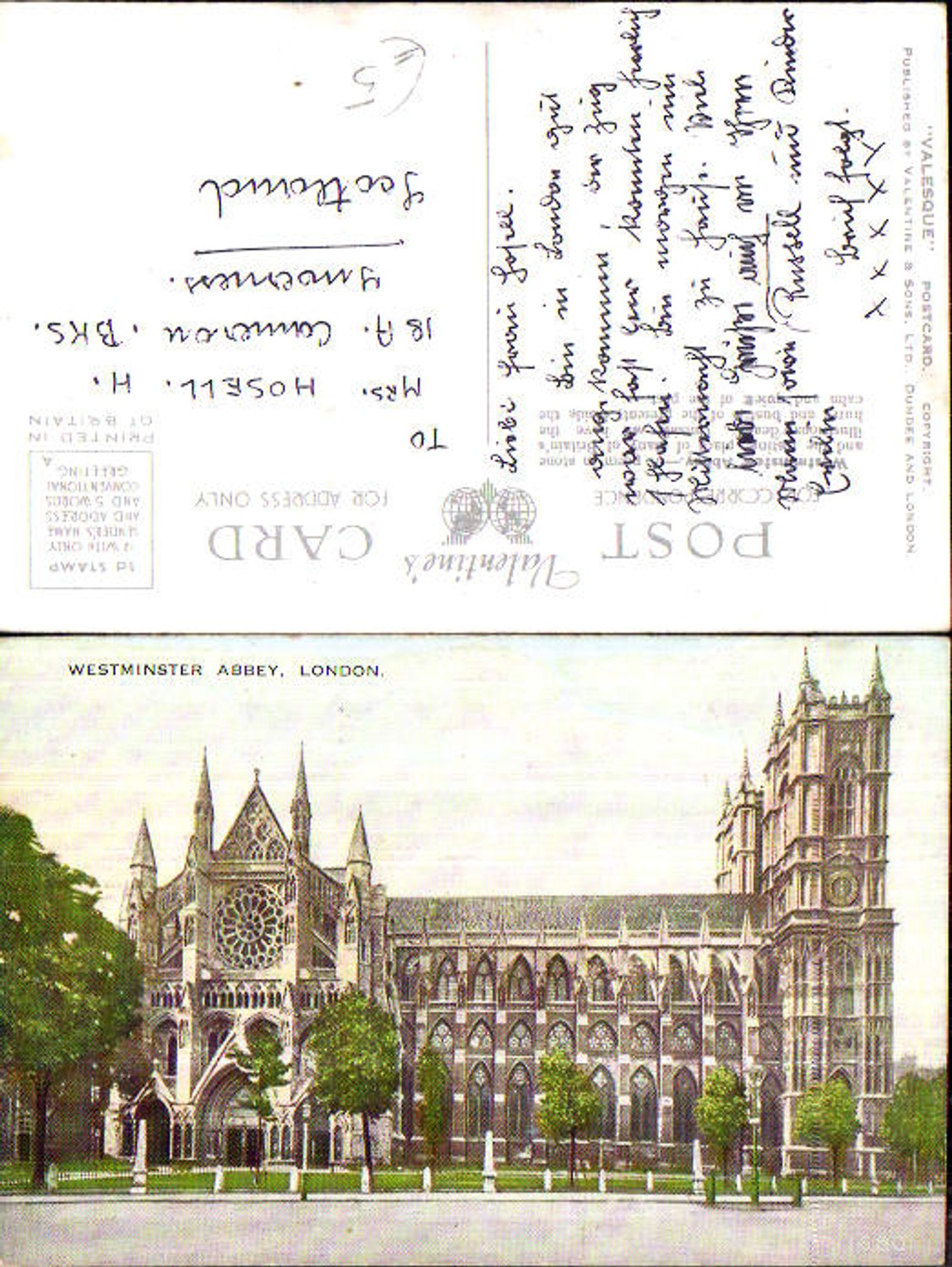 Alte Ansichtskarte – Old Postcard
