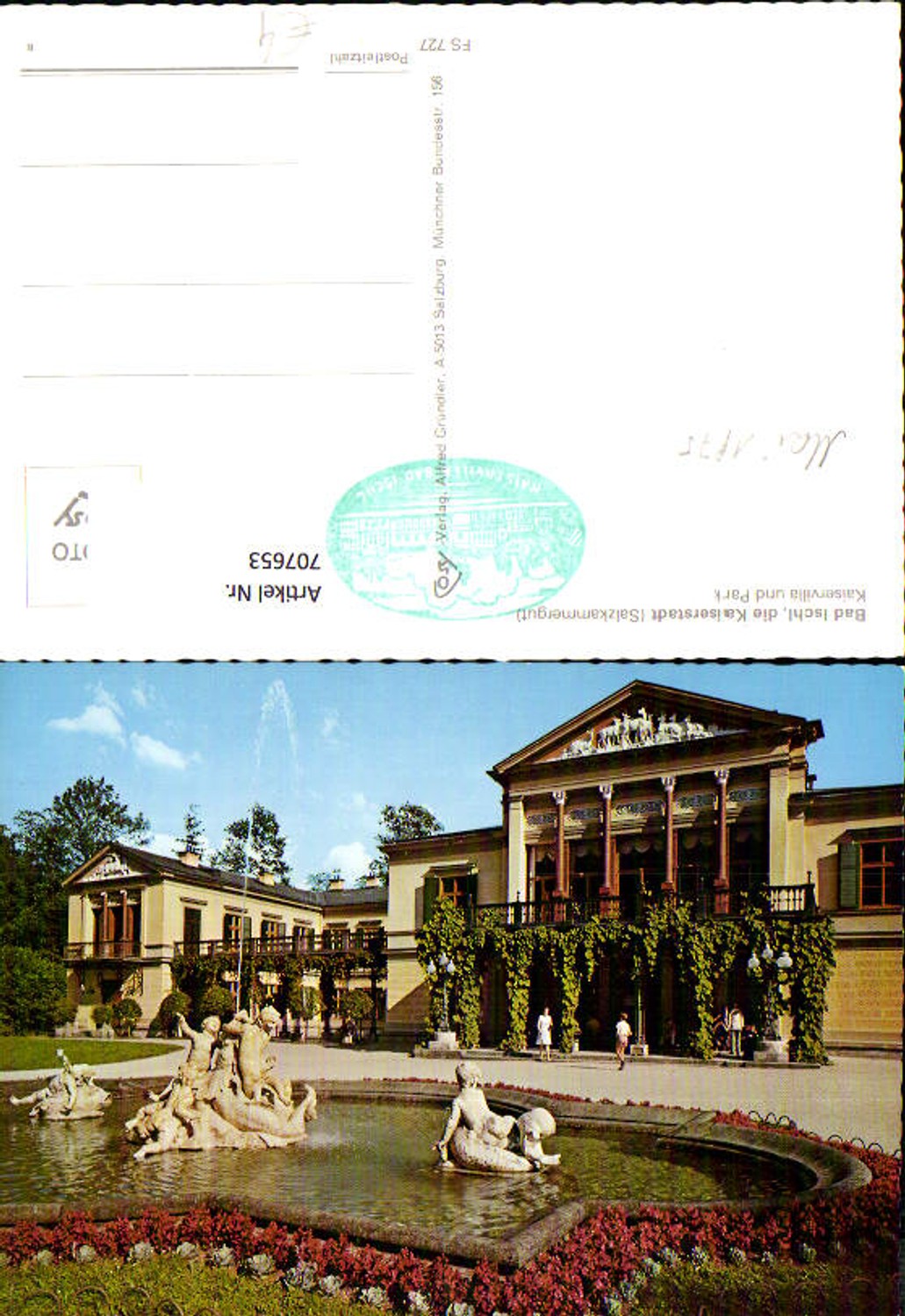 707653 Bad Ischl Kaiservilla und Park