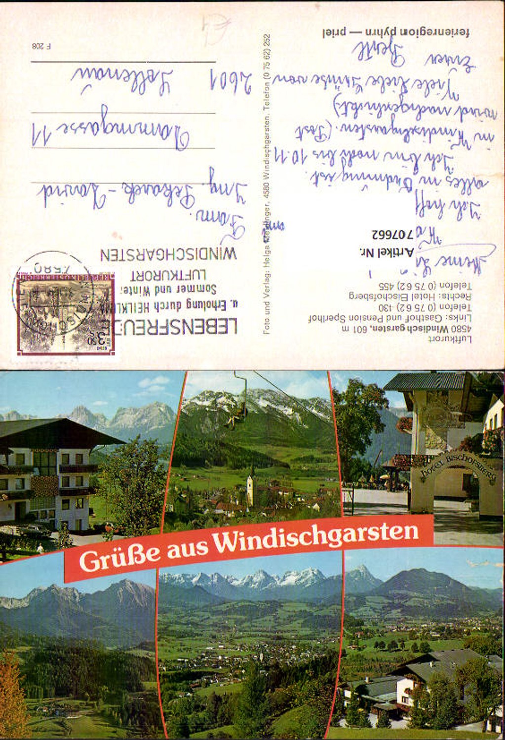 707662 Mehrbild AK Windischgarsten Gasthof Pension Sperlhof Sessellift
