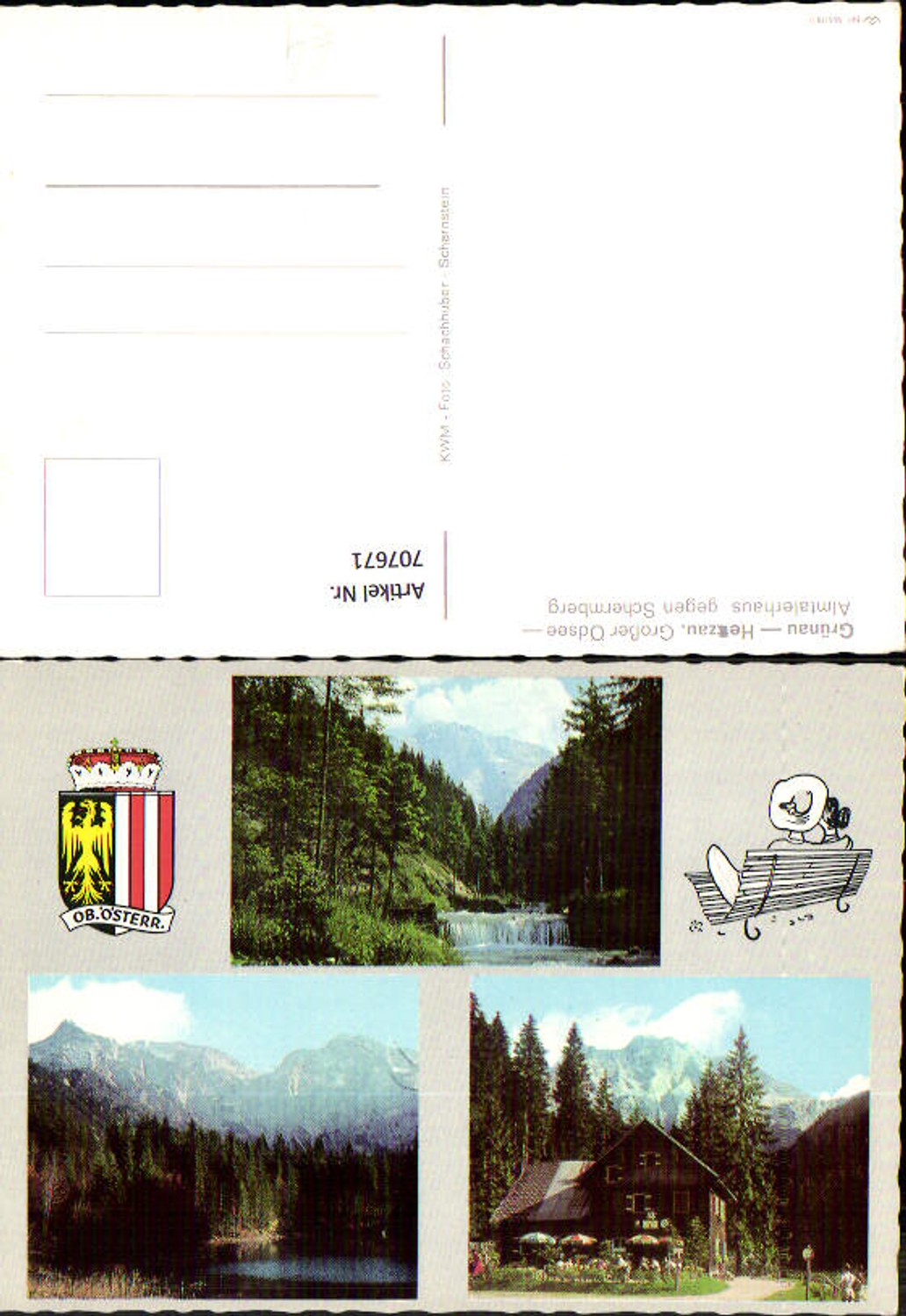 707671 Mehrbild AK Grünau Hetzau Großer Ödsee Almtalerhaus geg. Schermberg