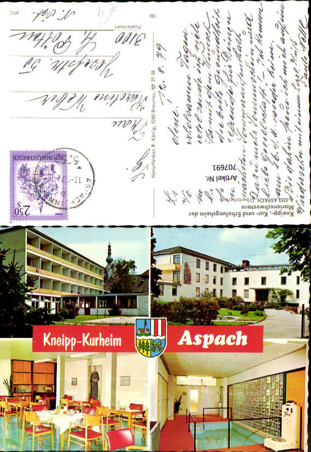 707691 Mehrbild AK Aspach Kneipp- Kur u. Erholungsheim der Marienschwestern