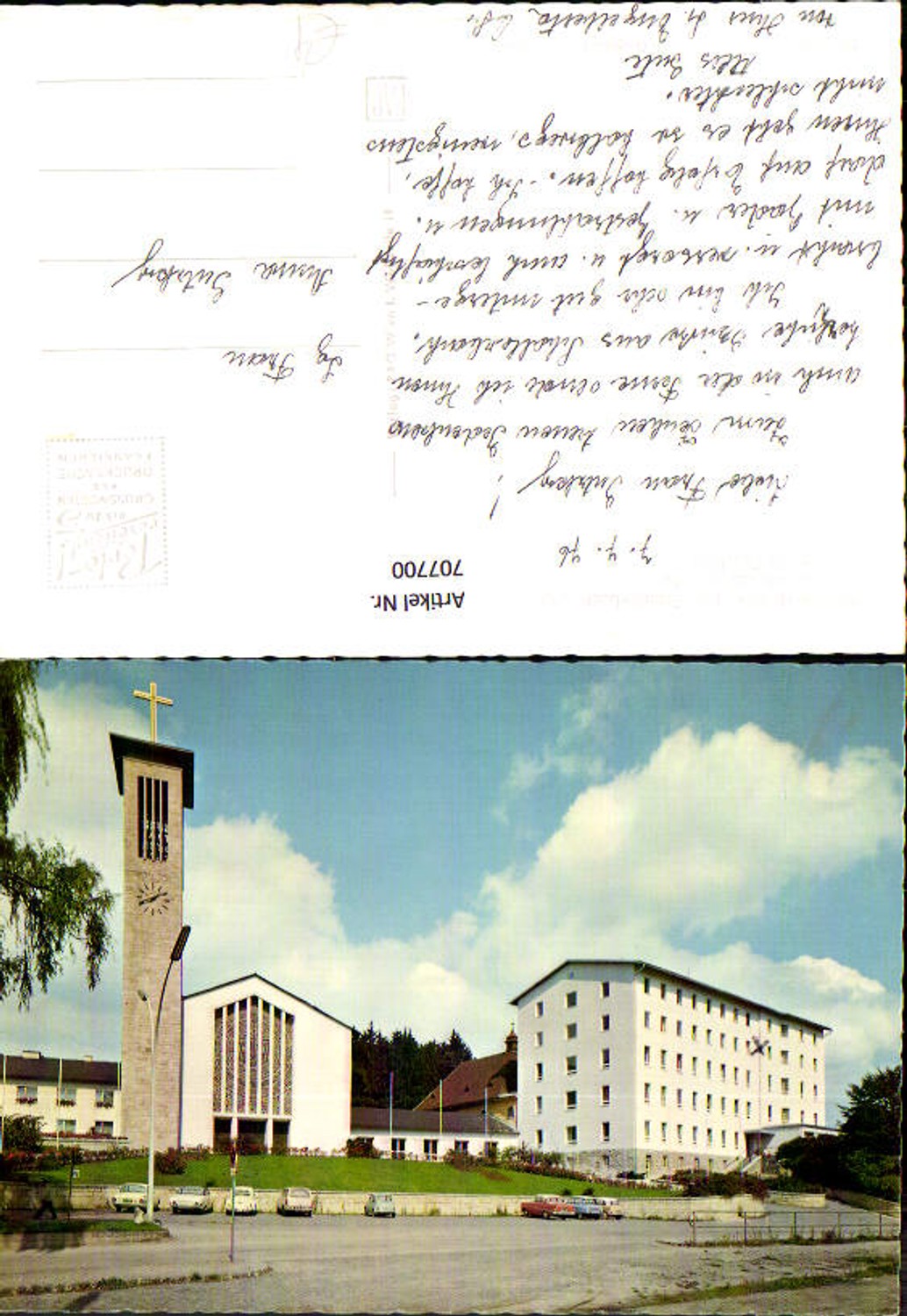 707700 Bad Schallerbach, spa, Lourdes Jubilee Church, St. Raphael Spa, VW Beetle