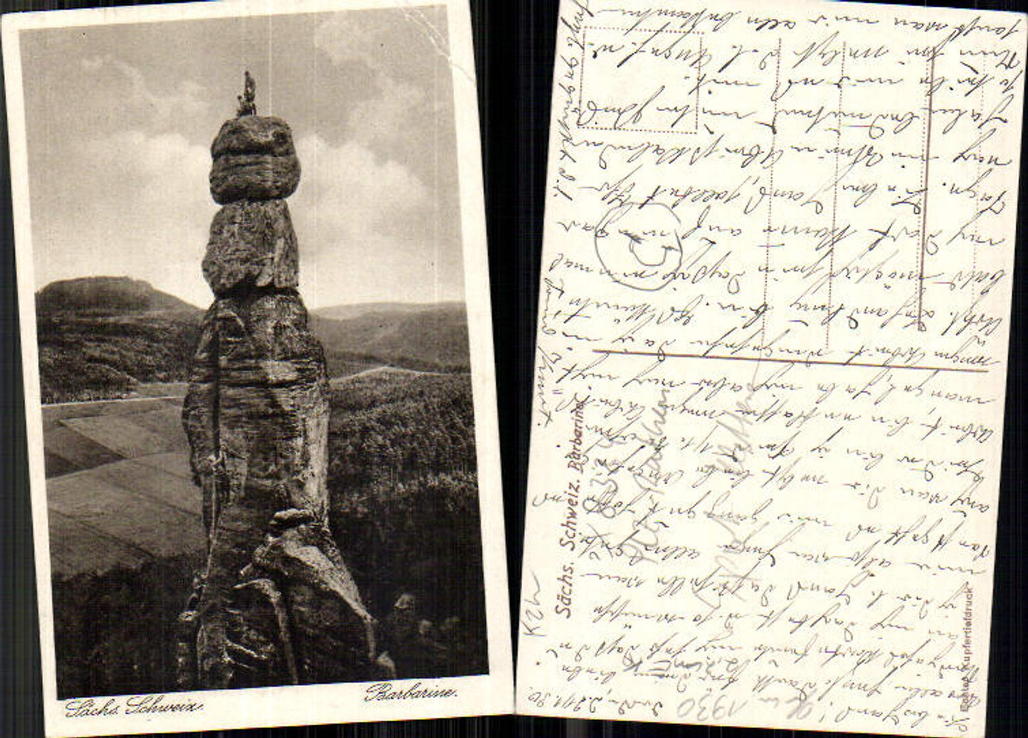 708221 Sächsische Schweiz Pfaffenstein Barbarine Königstein