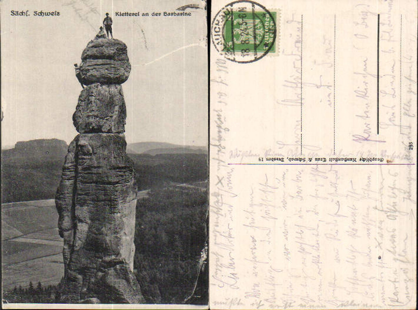 708229 Sächsische Schweiz Pfaffenstein Barbarine Königstein