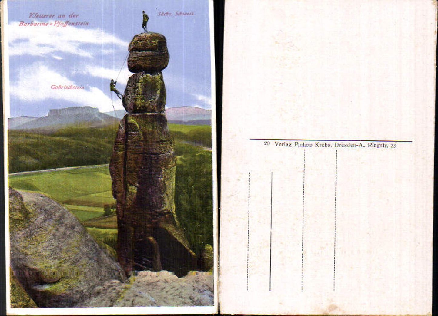 708249 Sächsische Schweiz Pfaffenstein Barbarine Königstein