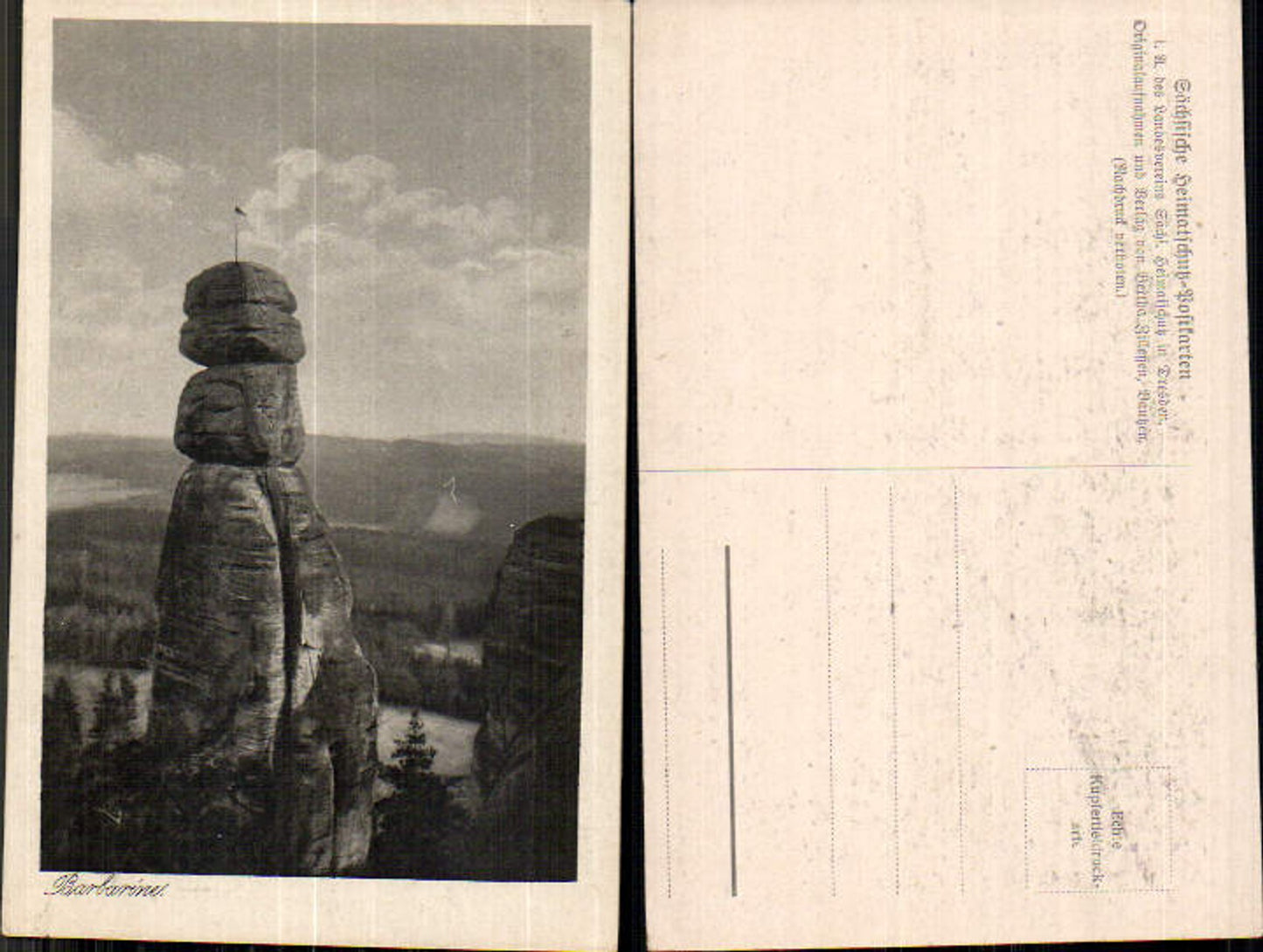 708255 Sächsische Schweiz Pfaffenstein Barbarine Königstein