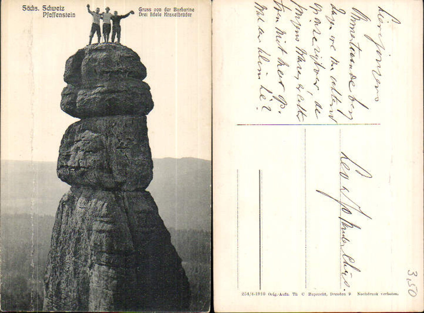 708260 Sächsische Schweiz Pfaffenstein Barbarine Königstein