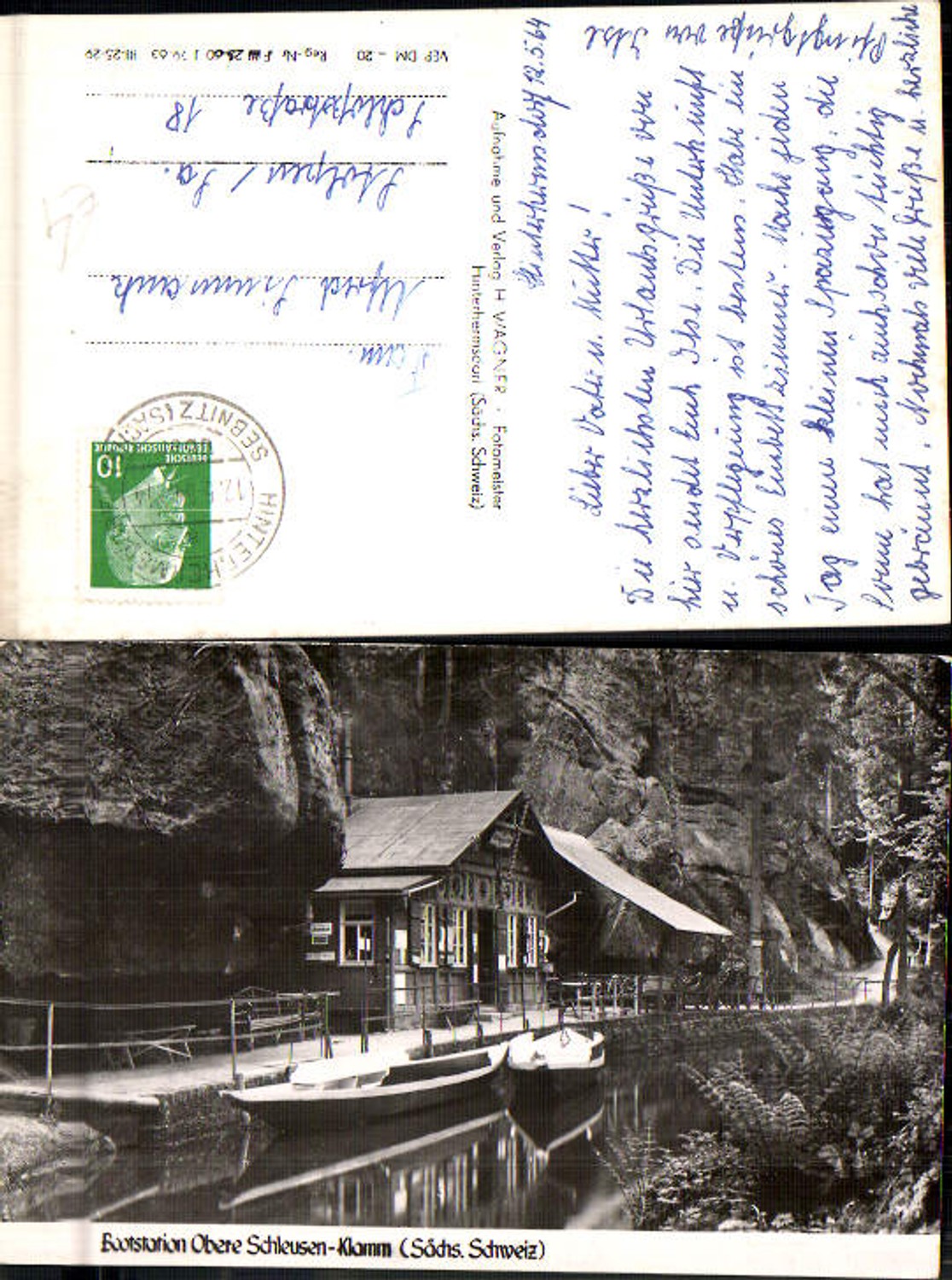 708347 Sächsische Schweiz Rathen Königstein Bootstation Obere Schleuse