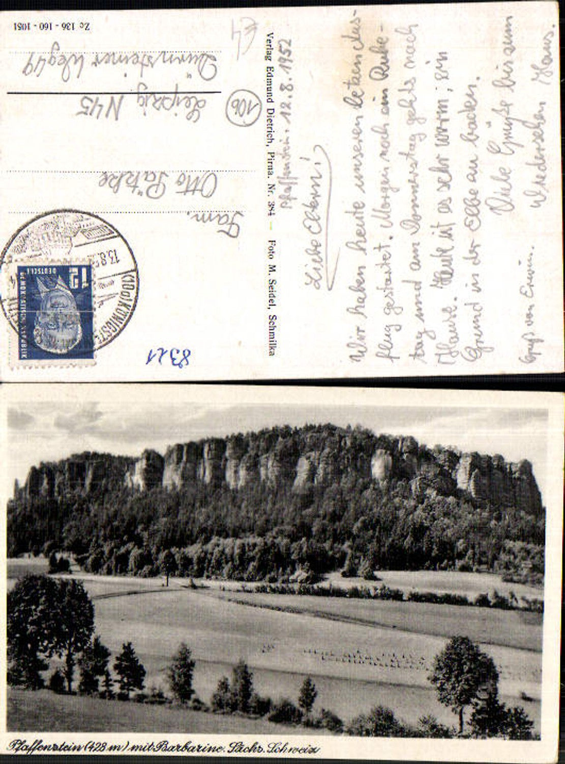 708349 Sächsische Schweiz Rathen Königstein Pfaffenstein Barbarine