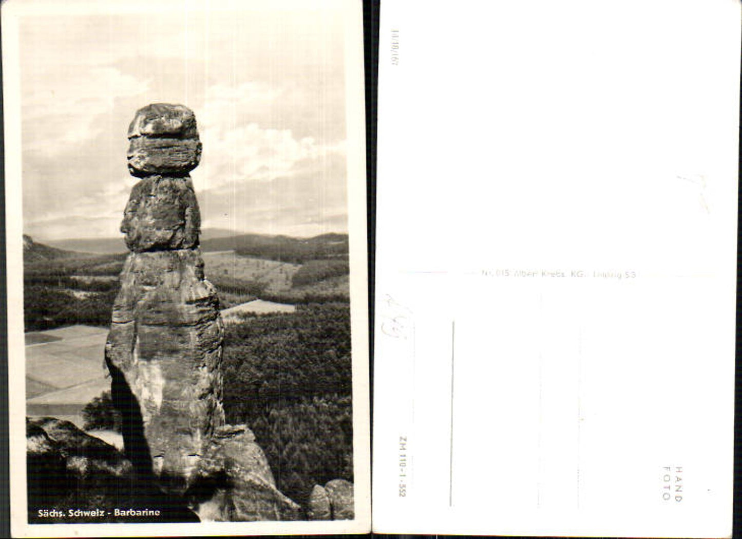 708372 Sächsische Schweiz Königstein Barbarine Pfaffenstein