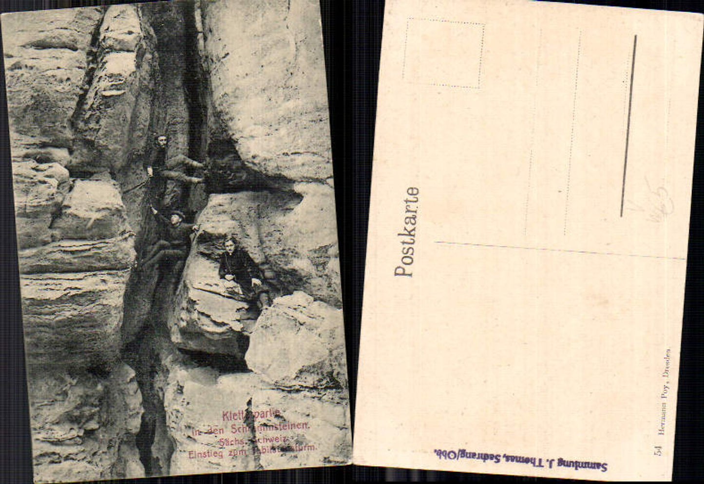 708404 Sächsische Schweiz Rathen Königstein Schrammsteine Kletterer pub Poy Hermann 54
