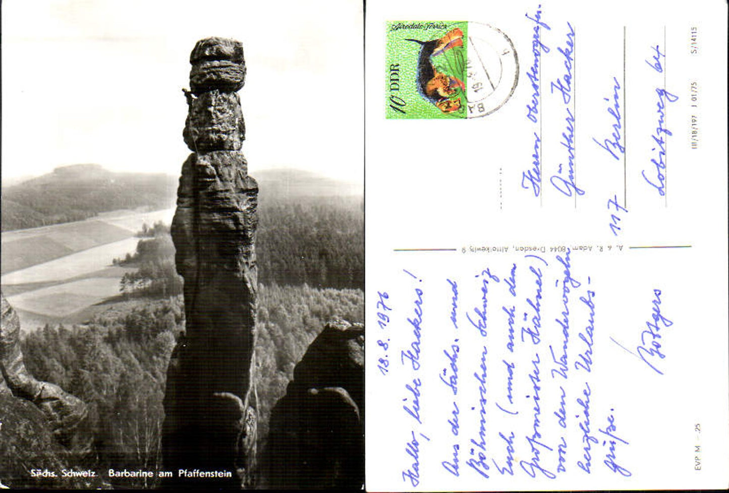 708409 Sächsische Schweiz Rathen Königstein Barbarine Pfaffenstein