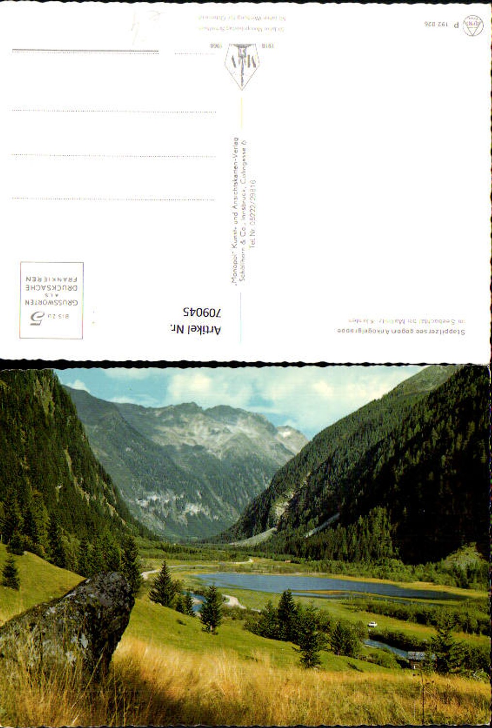 709045 Stappitzersee vs. Ankogelgruppe Seebachtal b. Mallnitz