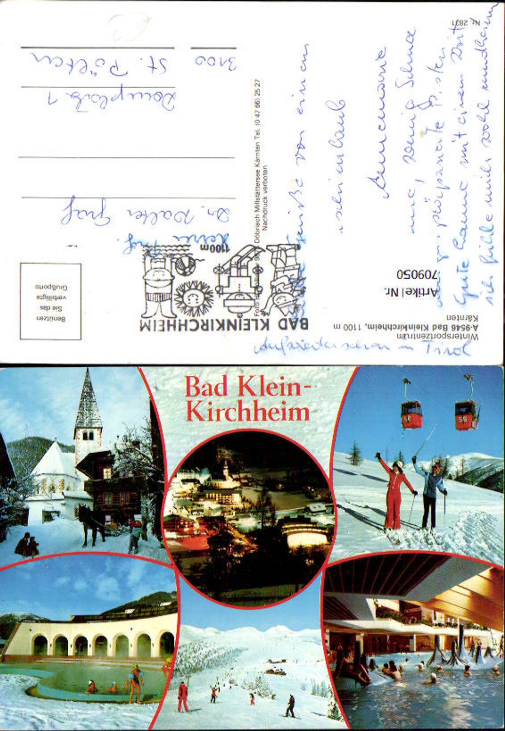 709051 Multi-image AK Bad Kleinkirchheim Winter sports Cable car Gondola Horse-drawn sleigh
