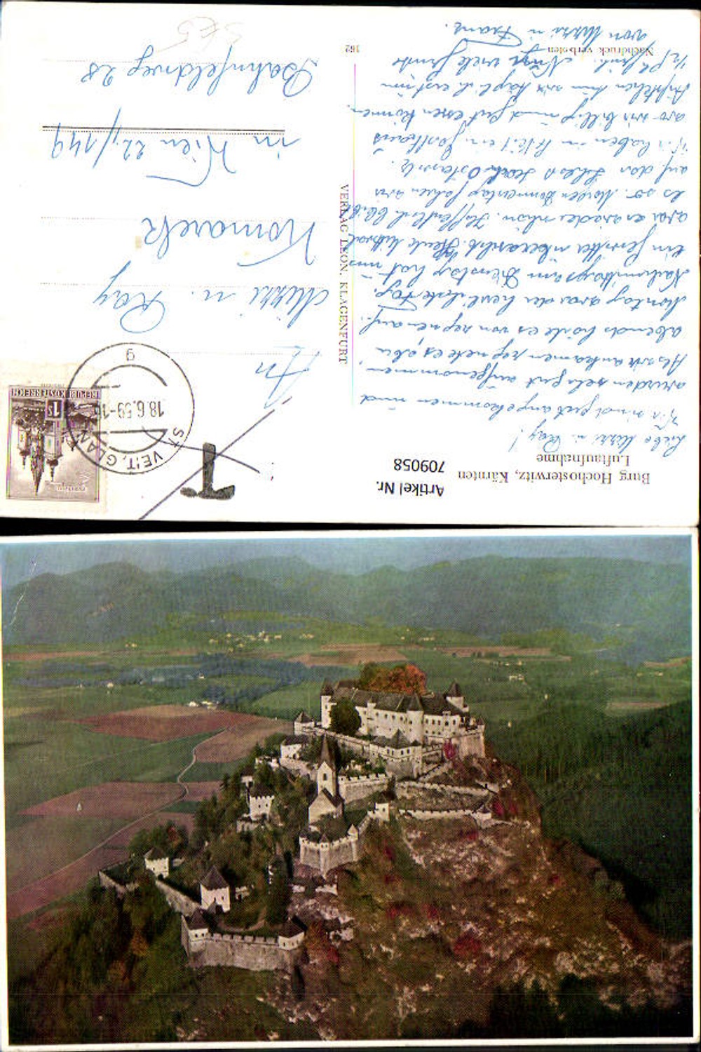 709058 Aerial photograph Hochosterwitz Castle Stamp T Additional charge