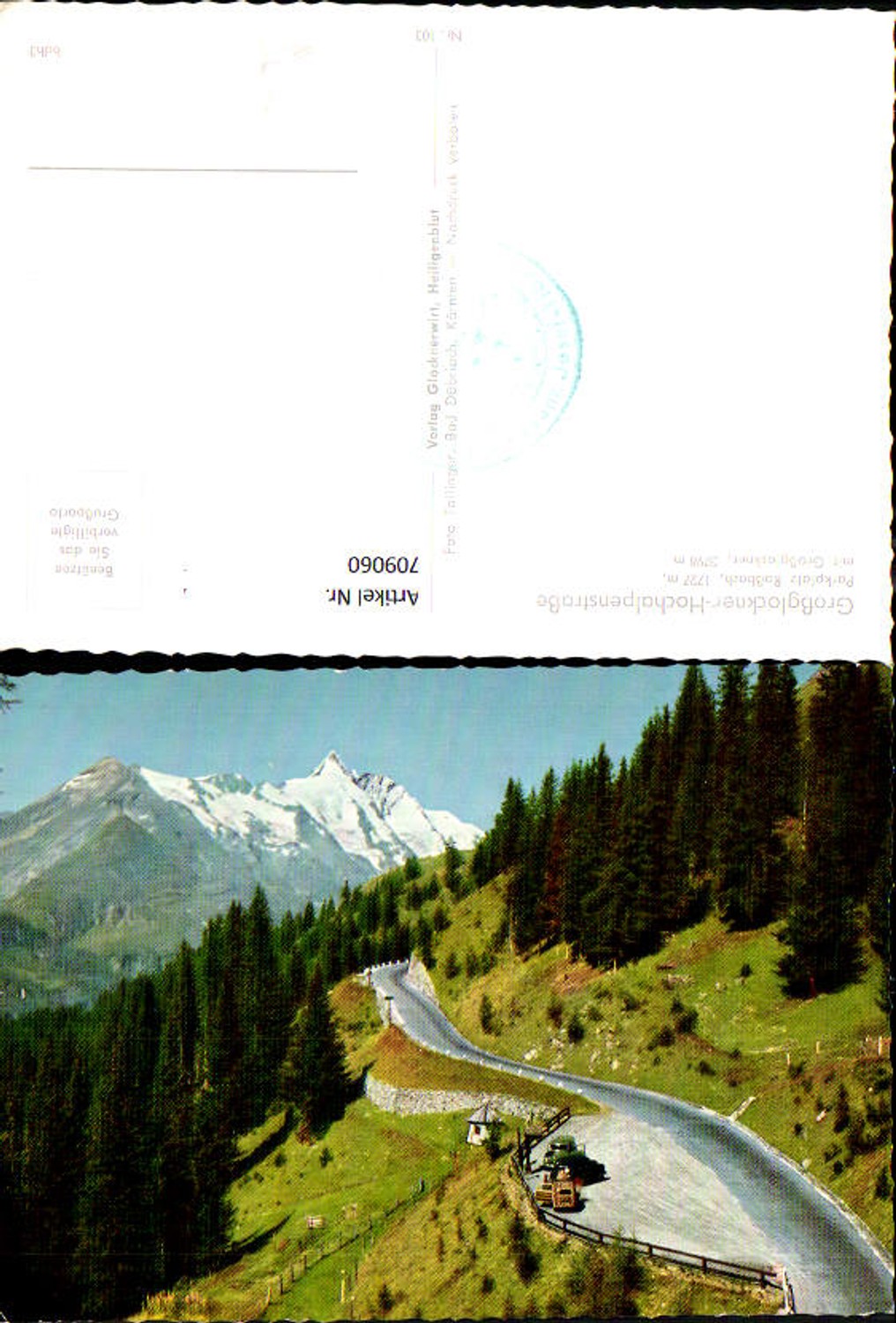 709060 Grossglockner High Alpine Road Parking lot Roßbach with Grossglockner