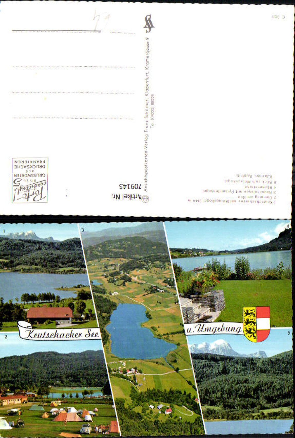 709145 Mehrbild AK Keutschach Keutschacher See Camping Rauschelesee Blumenstrand