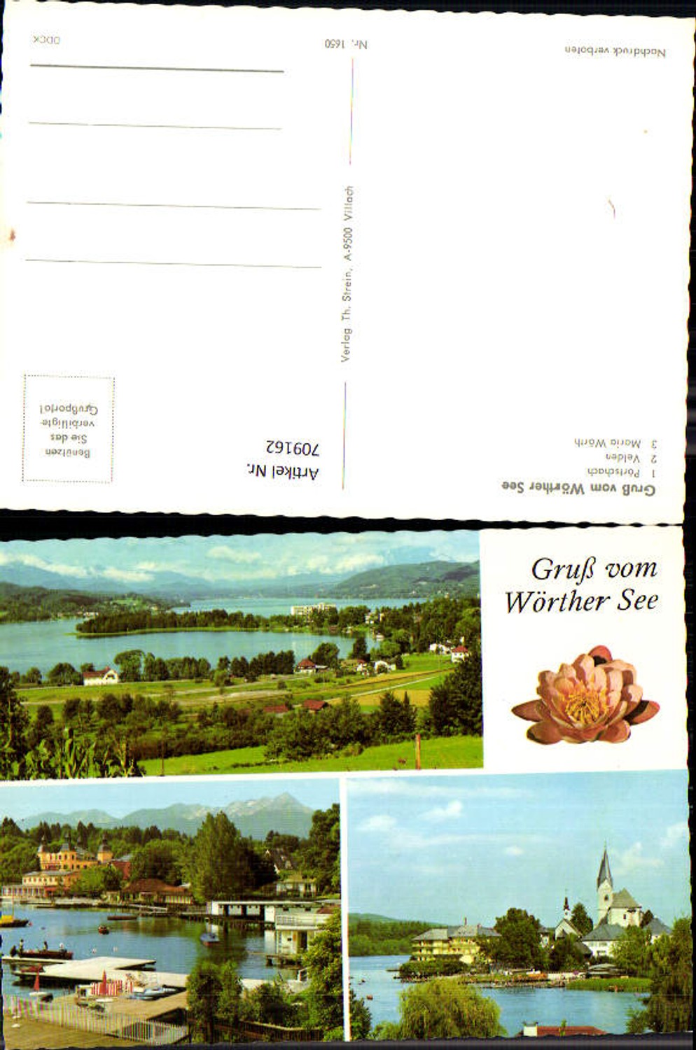 709162 Multi-image AK Wörthersee Pörtschach Velden Maria Wörth