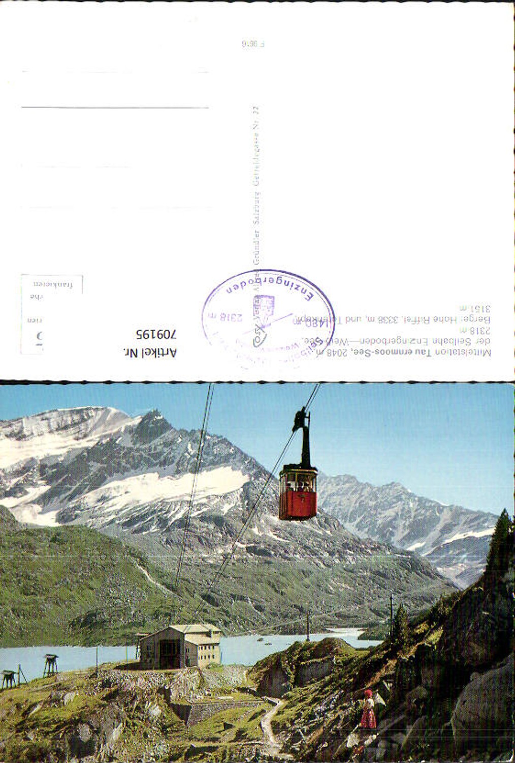 709195 Mittelstation Tauernmoos-See Enzingerboden Weißsee Uttendorf Seilbahn