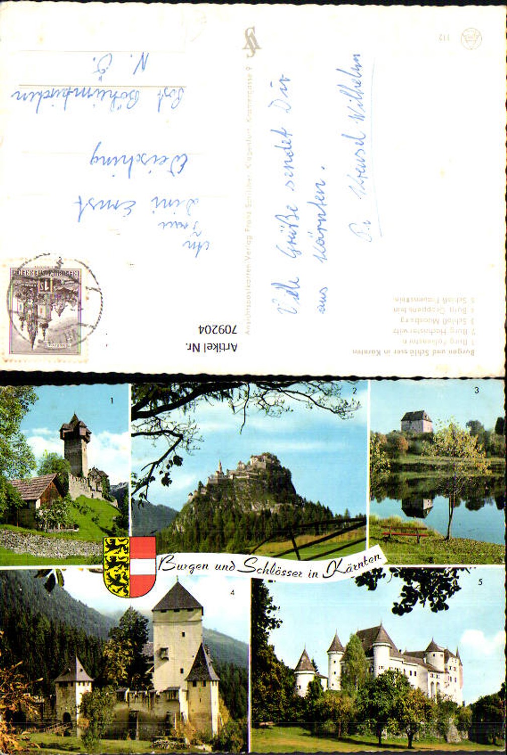 709204 Multi-image AK Falkenstein Castle Hochosterwitz Castle Moosburg Castle