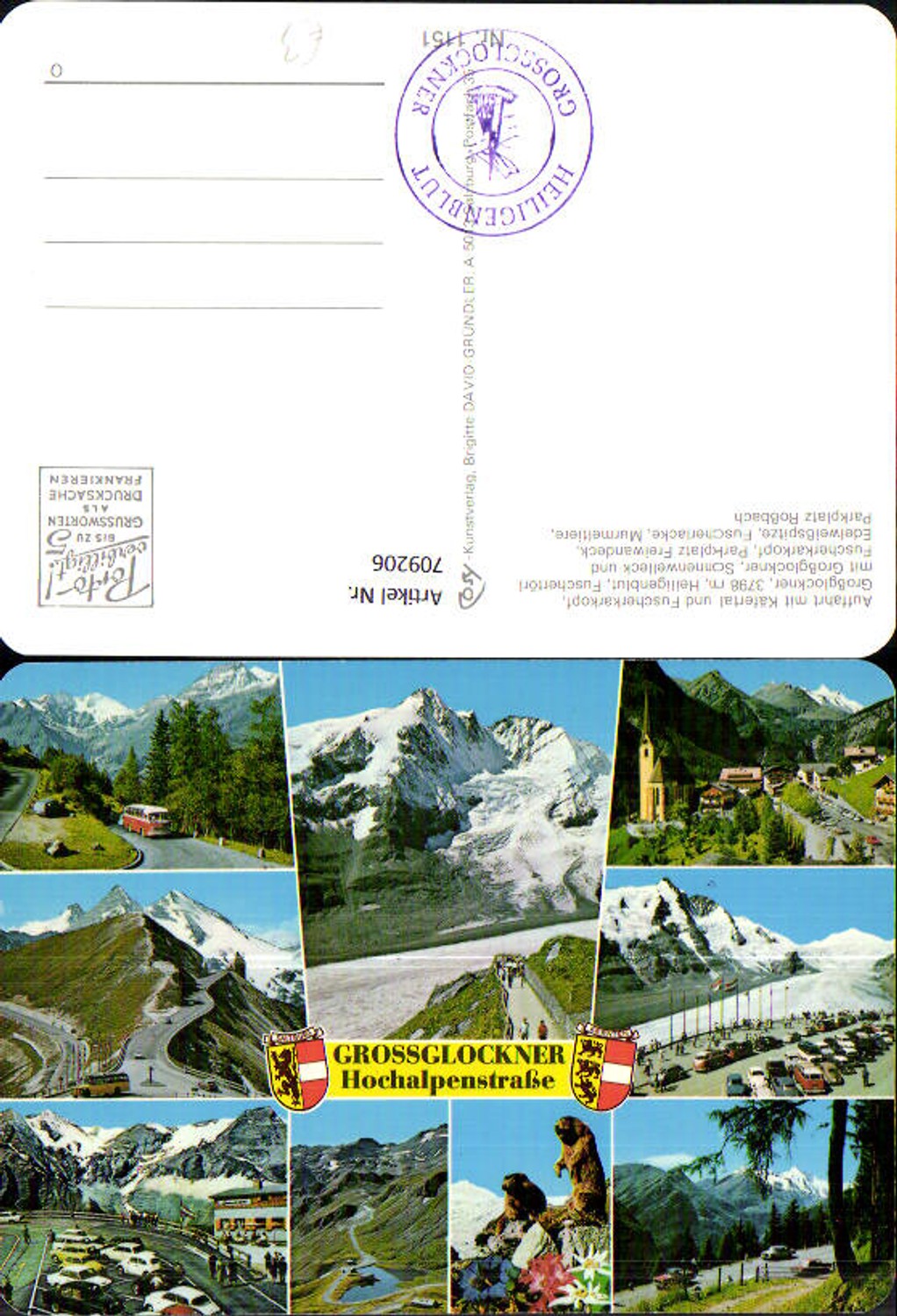 709206 Multi-image AK Grossglockner High Alpine Road Heiligenblut Fuschertörl Edelweißspitze