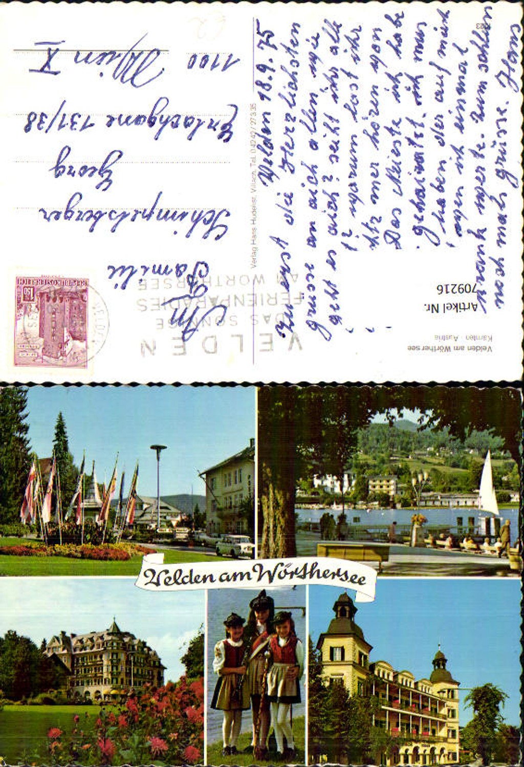 709216 Multi-image AK Velden am Wörthersee Schlosshotel Children in traditional dress