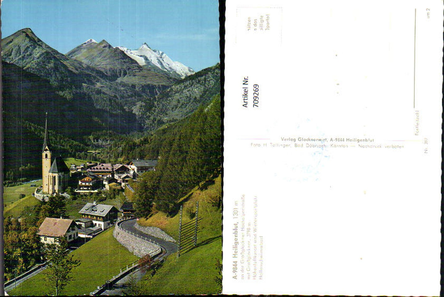 709269 Heiligenblut a. d. Großglockner Hochalpenstraße Ansicht mit Glockner