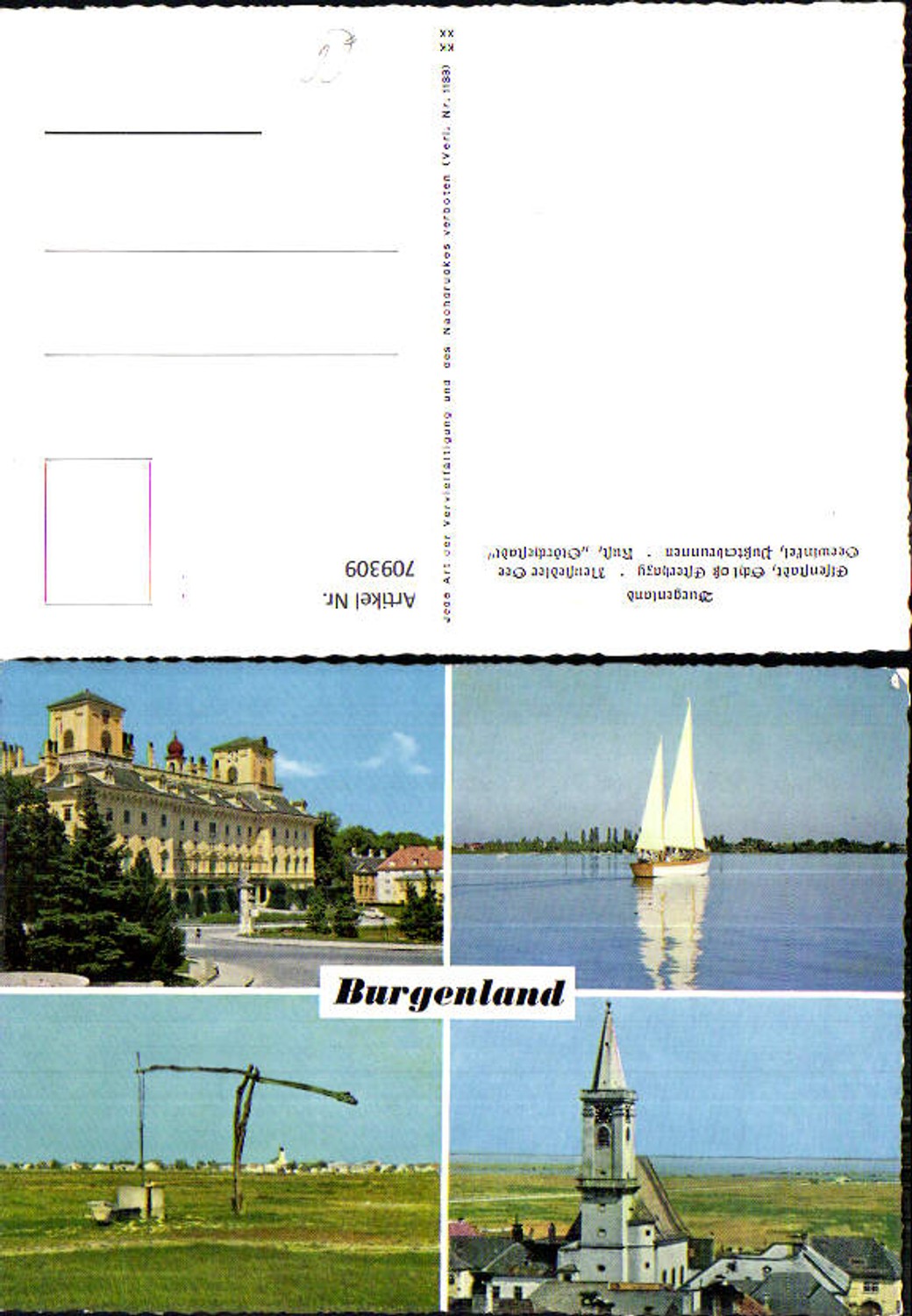 709309 Mehrbild AK Burgenland Eisenstadt Neufelder See Seewinkel Puztabrunnen Rust