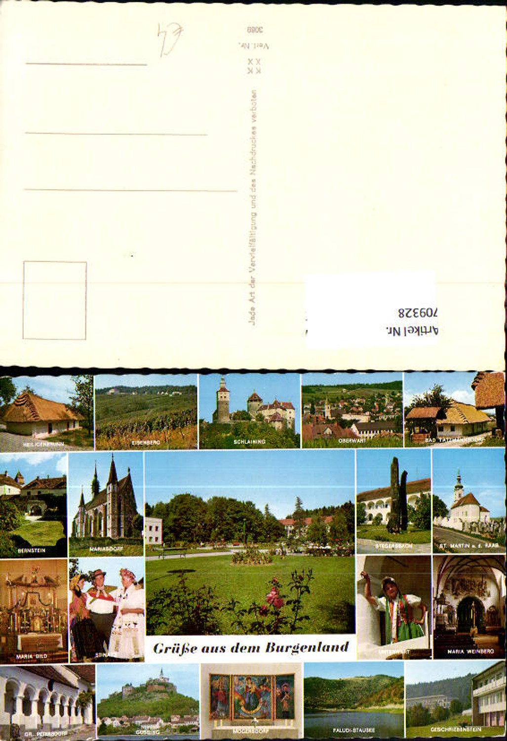 709328 Mehrbild AK Burgenland Heiligenbrunn Eisenberg Stegersbach Oberwart Güssing