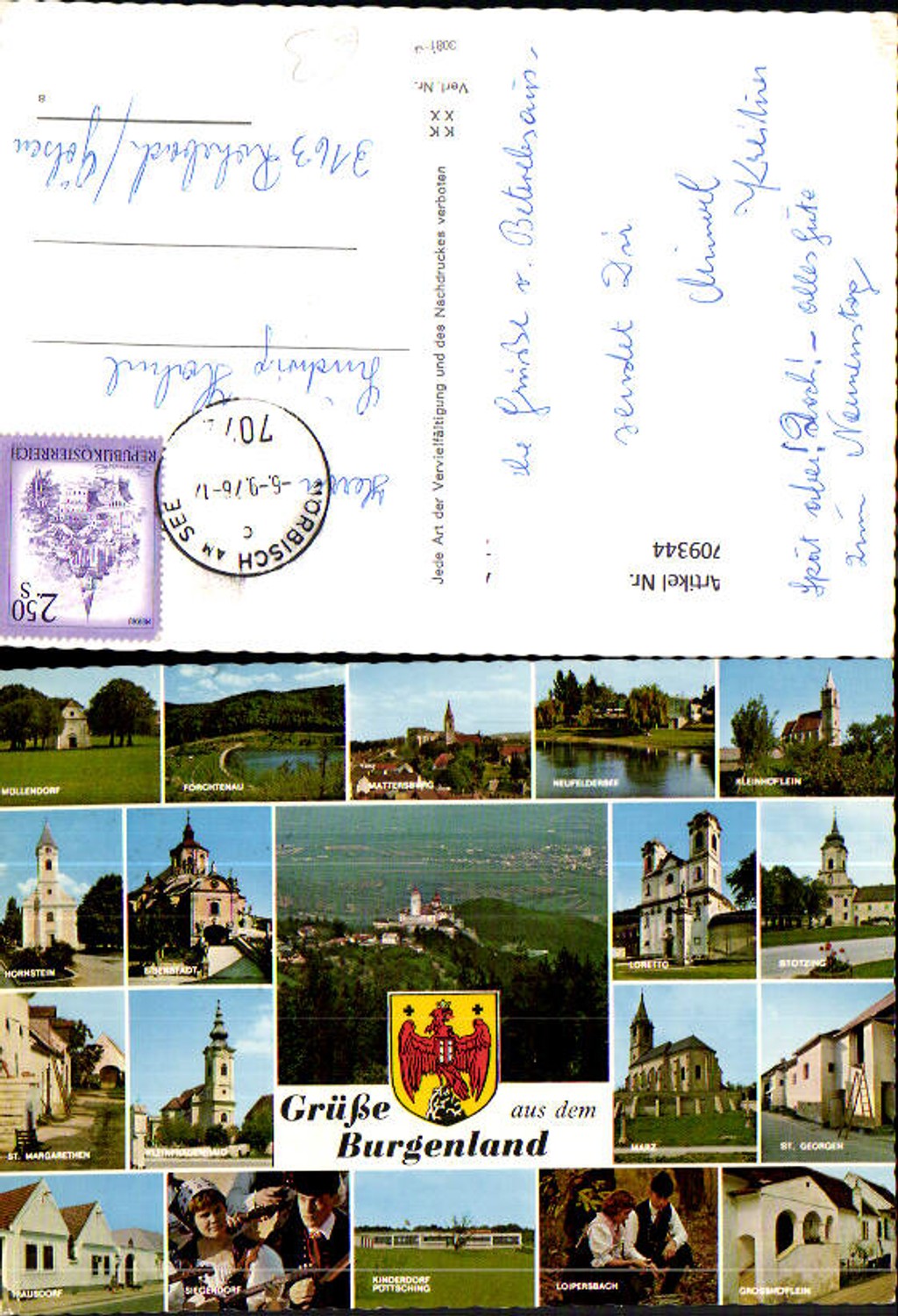 709344 Mehrbild AK Burgenland Müllendorf Forchtenau Stotzing Marz St Margarethen