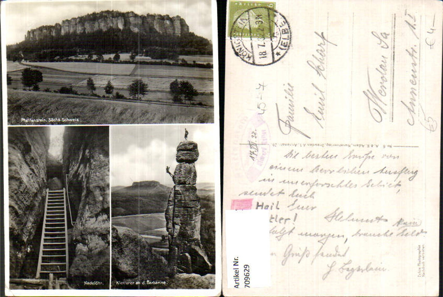 709629 Sächsische Schweiz Rathen Pfaffenstein Wehlen Kletterer