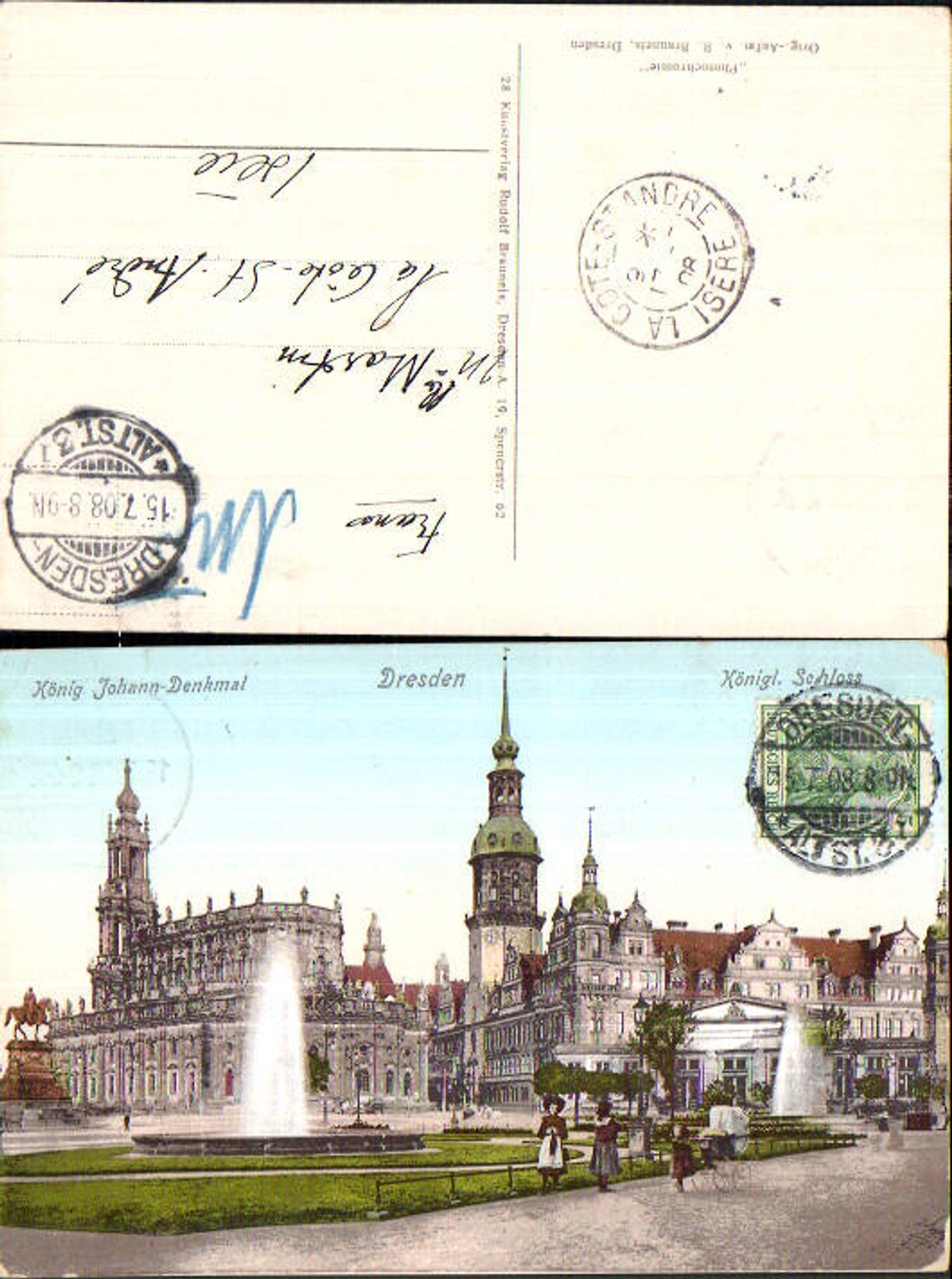 709649 Dresden Schloss Johann Denkmal pub Brauneis