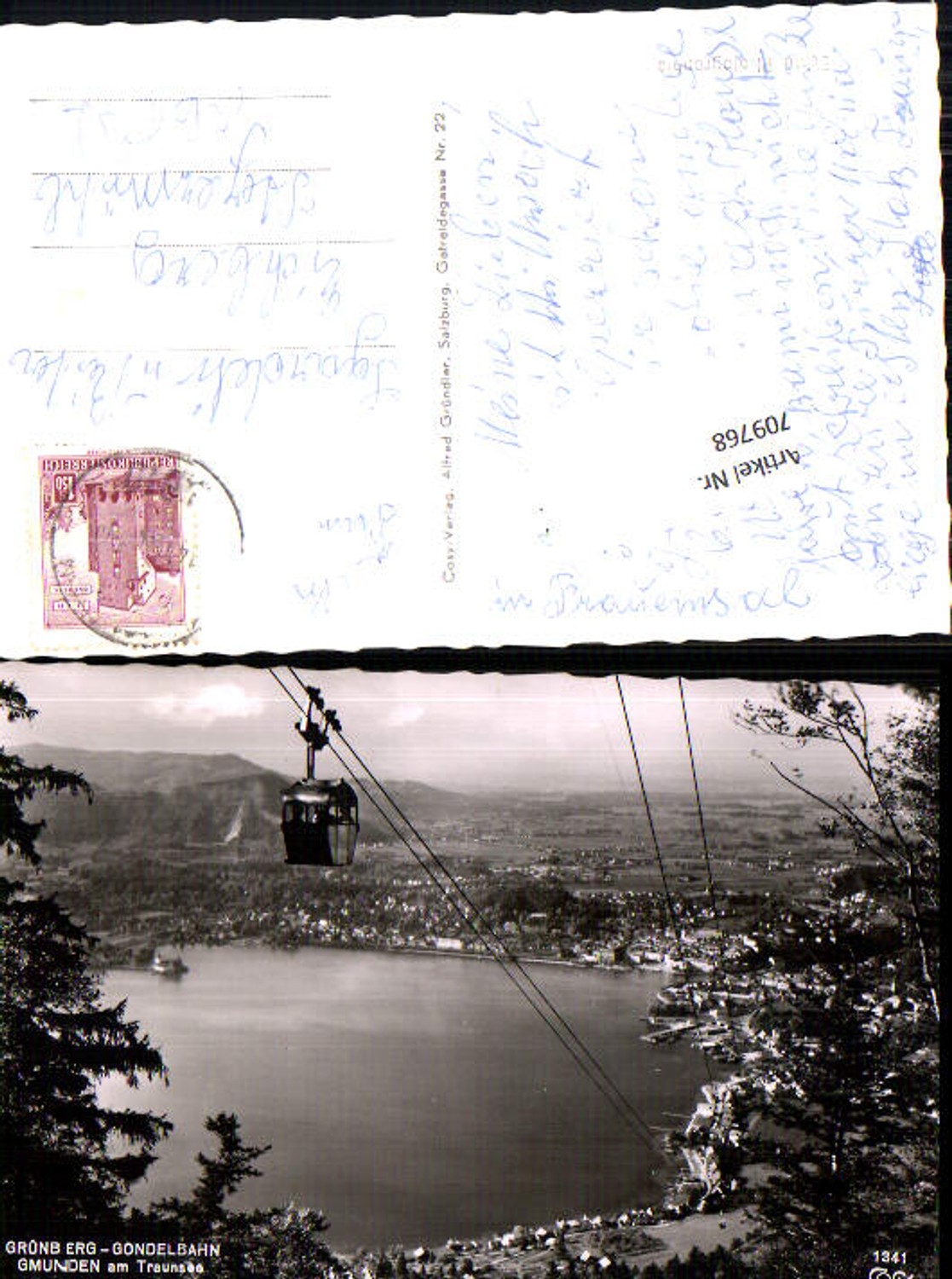 709768 Gmunden am Traunsee Grünberg Gondelbahn Seilbahn pub Cosy 1341