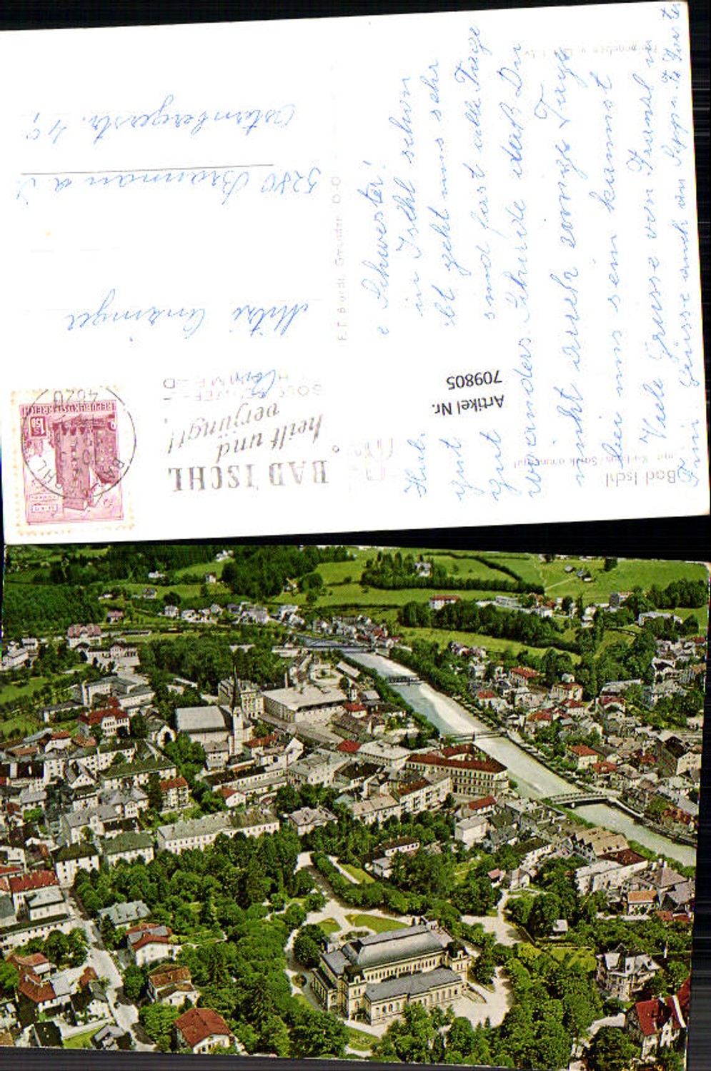 709805 Bad Ischl Luftbild Fliegeraufnahme