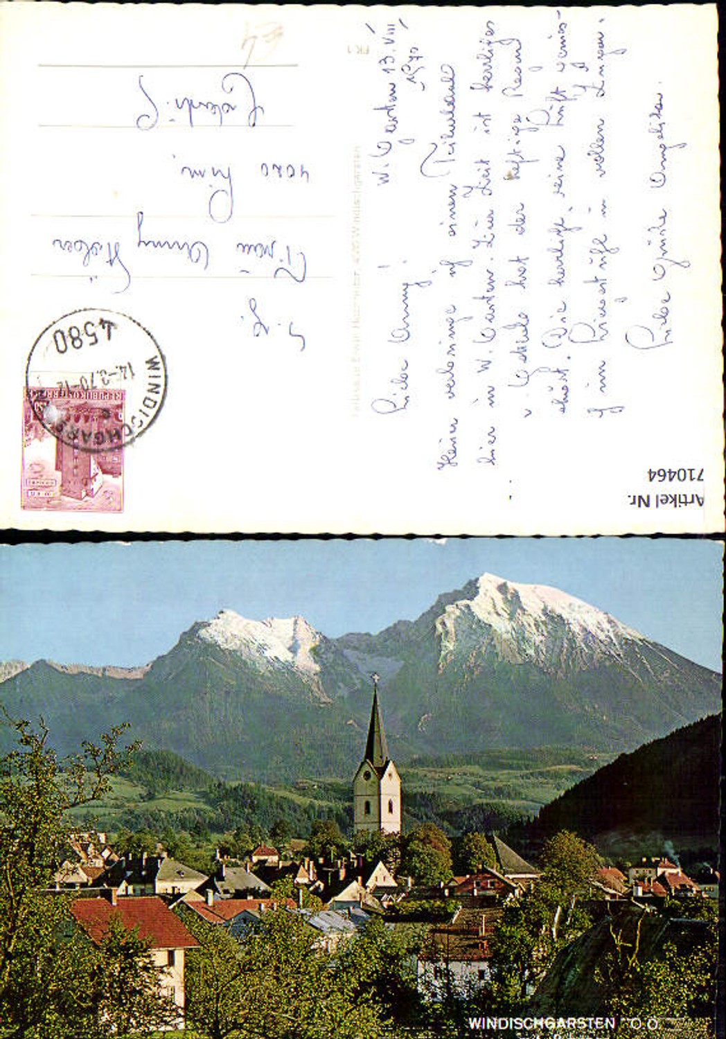 710464 Windischgarsten mit Pyhrgas Ansicht mit Kirche
