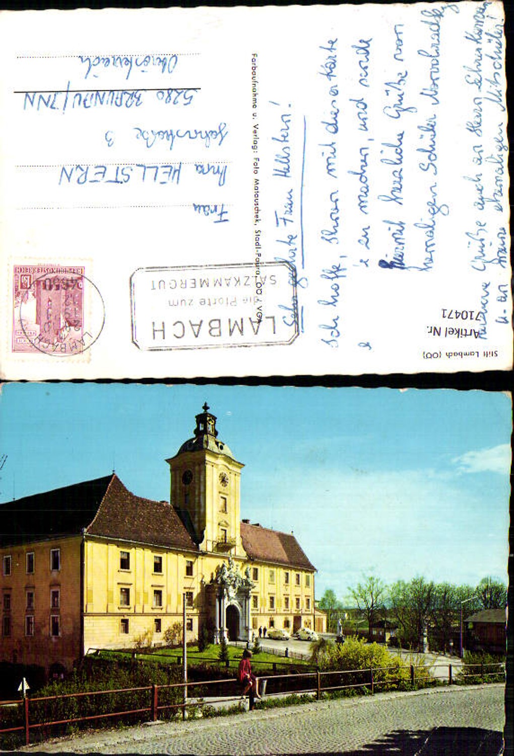 710471 Stift Lambach Ansicht VW Käfer