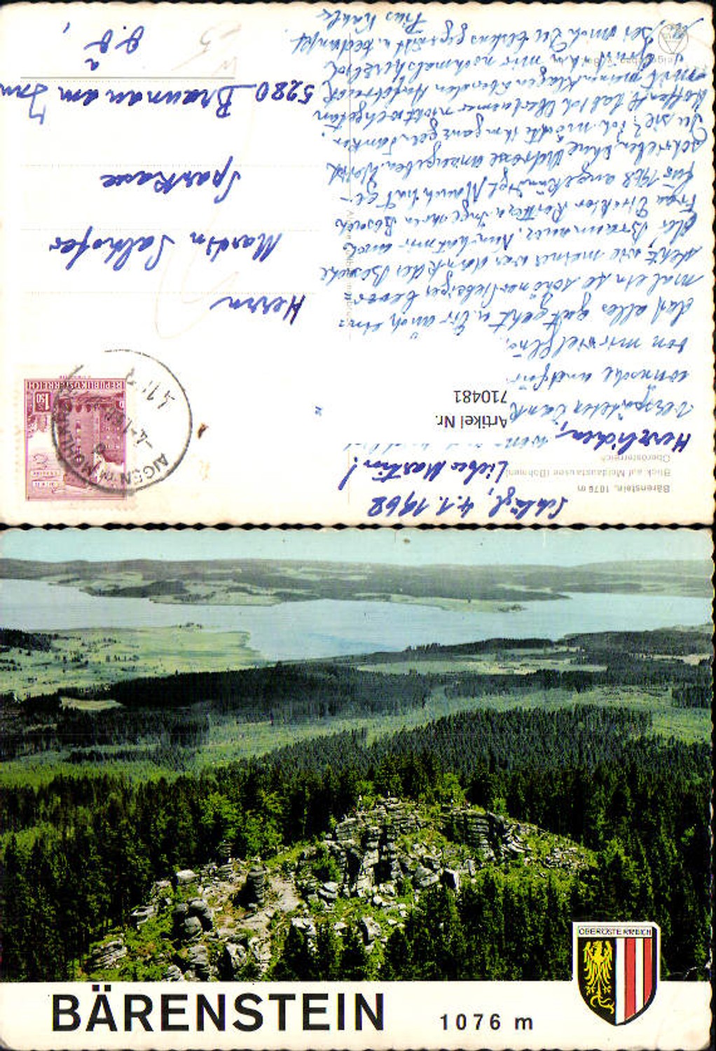 710481 Bärenstein with a view of the Moldau reservoir near Aigen im Mühlkreis Aigen-Schlägl