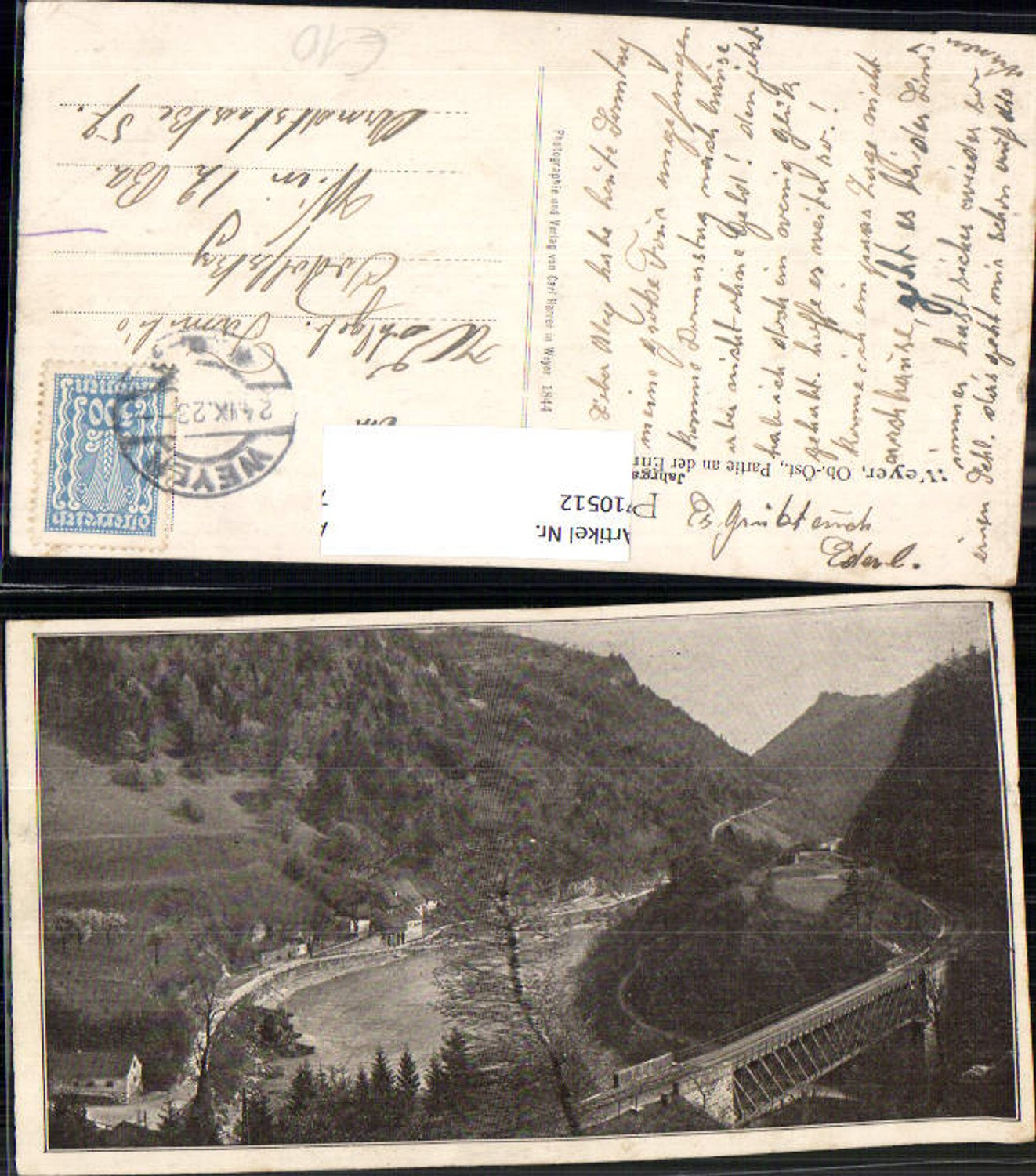710512 Weyer Partie a. d. Enns 1923