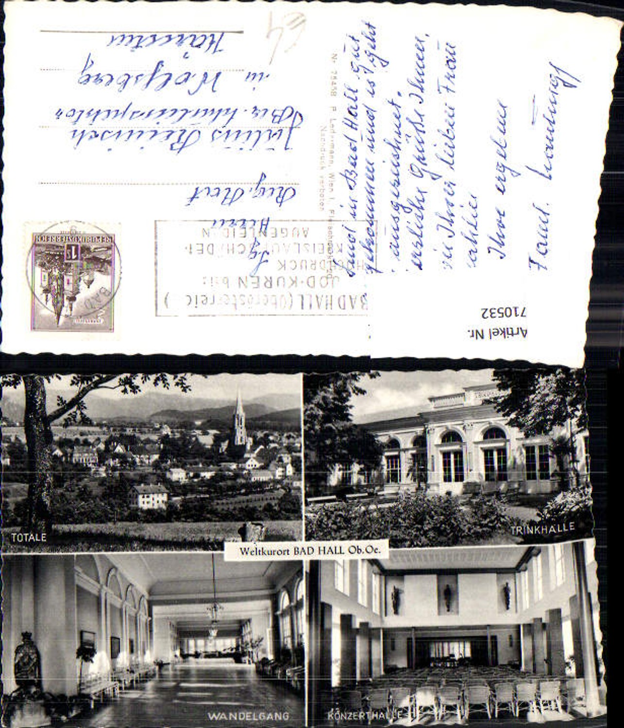710532 Mehrbild AK Bad Hall Wandelgang Kurhaus Konzerthalle Trinkhalle