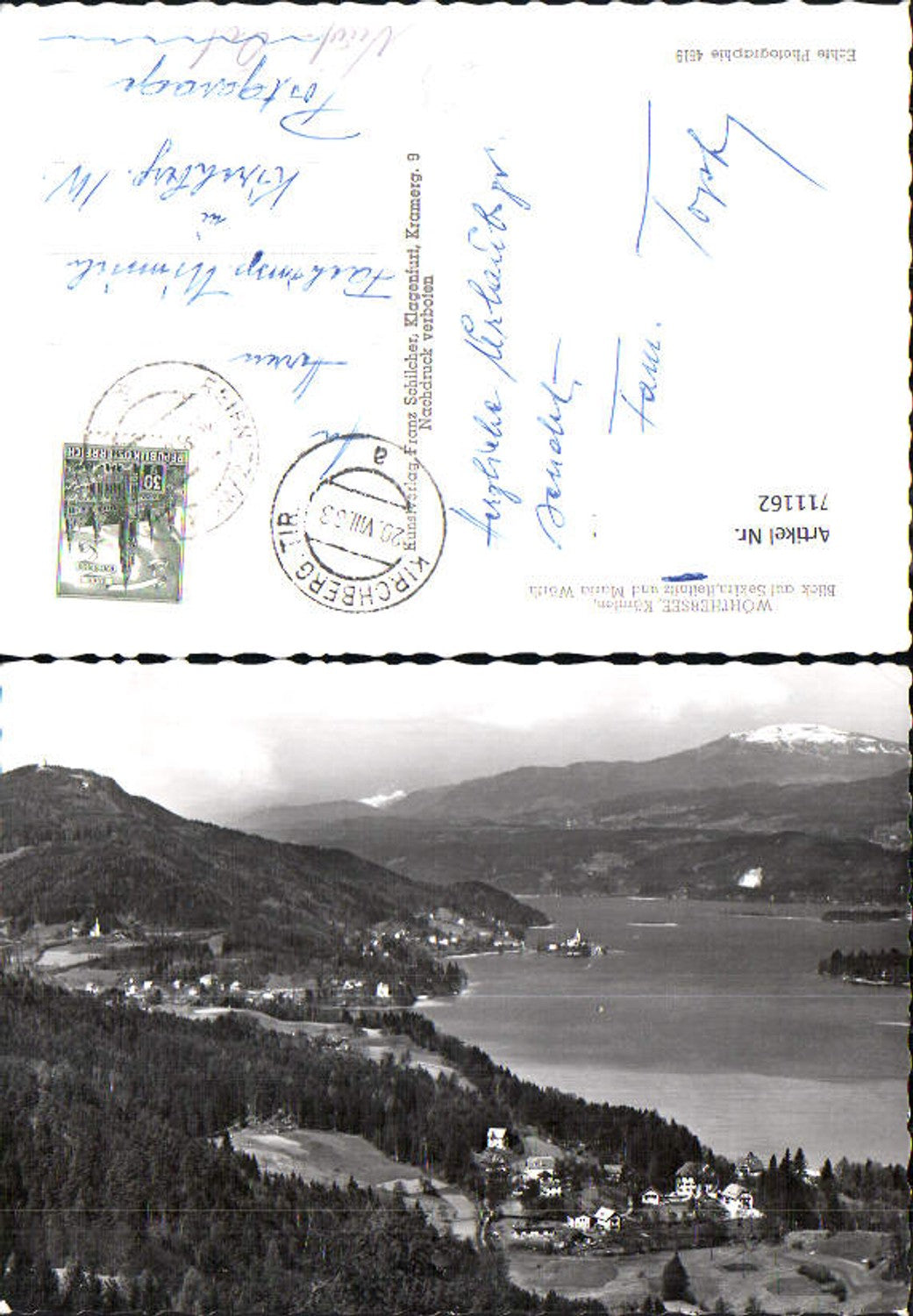711162 Foto AK Wörthersee Blick auf Sekirn Reifnitz u. Maria Wörth
