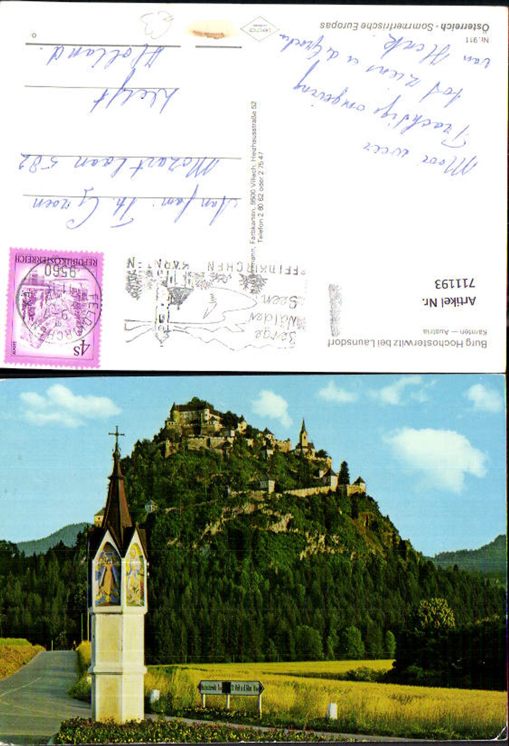 711193 Launsdorf Hochosterwitz Castle with viewpoint