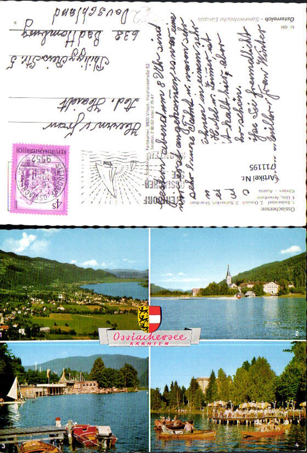 711195 Multi-image AK Ossiachersee Bodensdorf Ossiach Sattendorf Strandbad Lido Annenheim