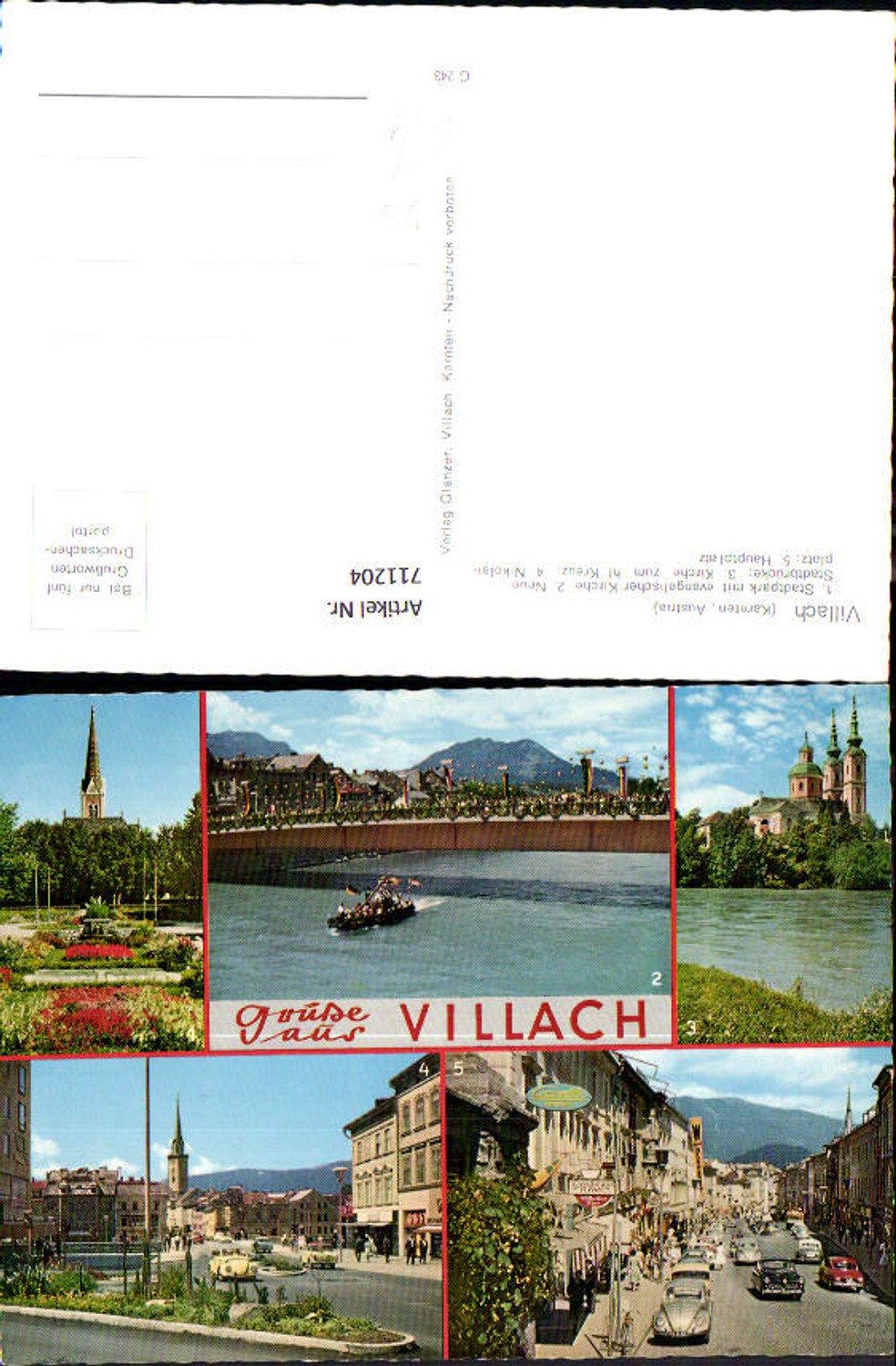 711204 Multi-image AK City Park Church of the Holy Cross Nikolaiplatz Main Square VW Beetle