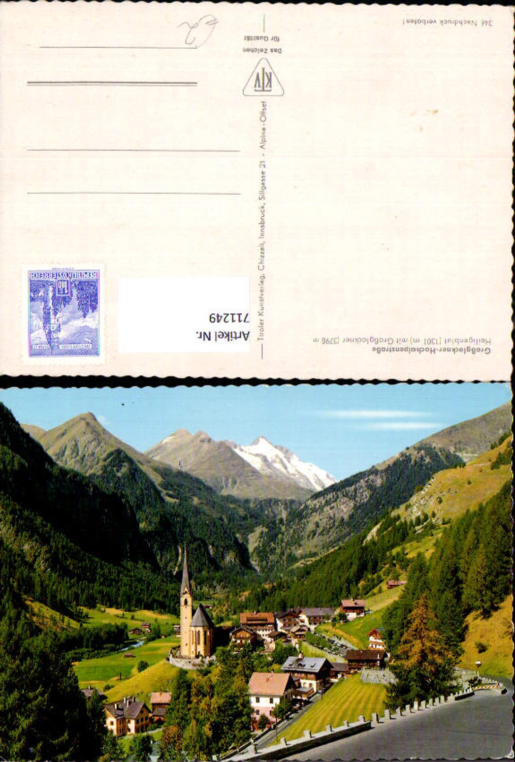 711249 Heiligenblut a. d. Großglockner Hochalpenstraße mit Großglockner