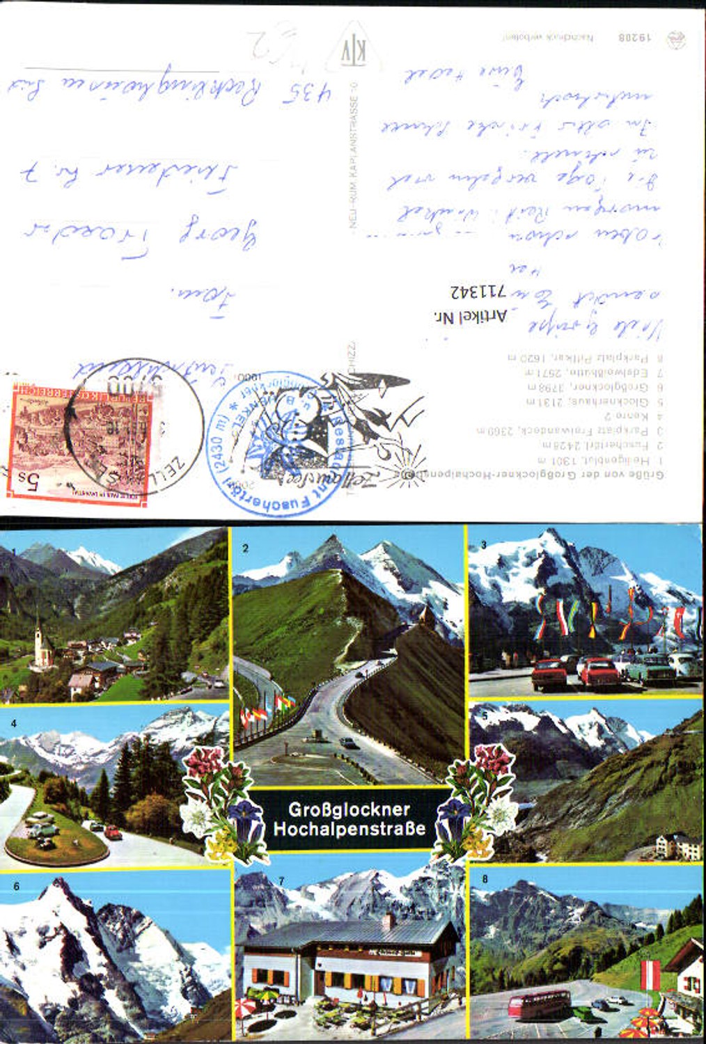 711342 Mehrbild AK Heiligenblut Großglockner Hochalpenstraße Fuschertörl Kehre 2 Glocknerhaus Edelweißhütte Bus